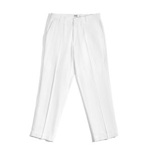 Quần Linen Dài Form Ống Đứng Màu Trắng